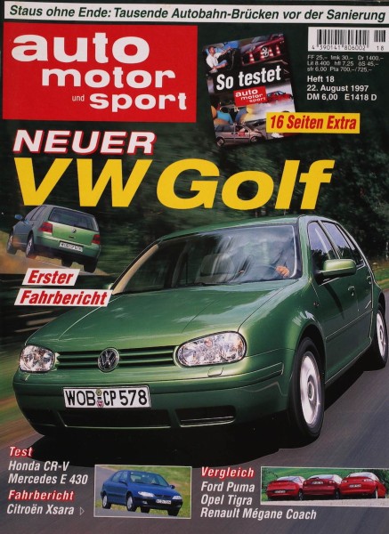 Auto Motor Sport, 22.08.1997 bis 04.09.1997