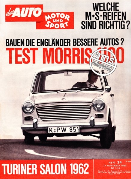 Turiner Salon 1962, Welche M+S Reifen sind richtig?