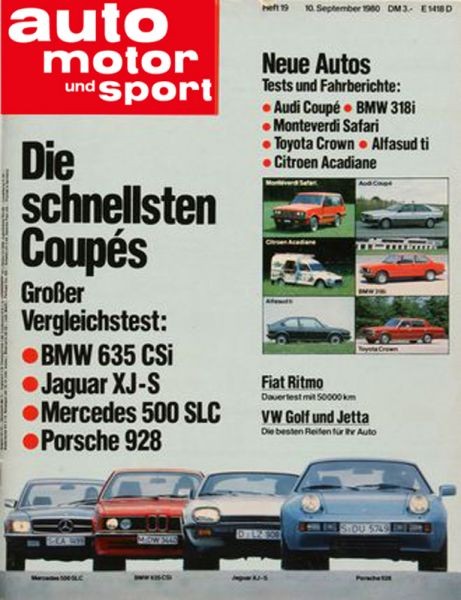 Auto Motor Sport, 10.09.1980 bis 23.09.1980