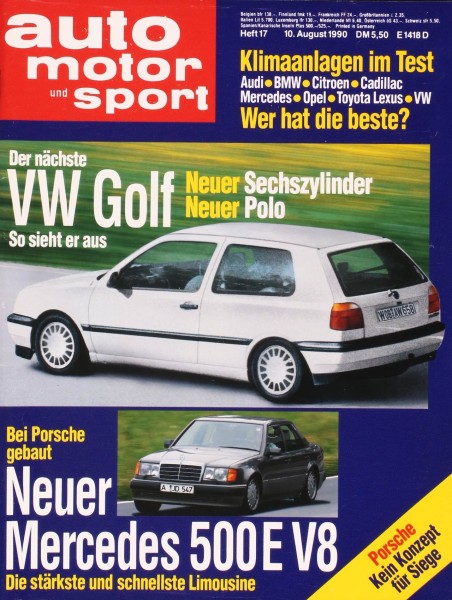 Auto Motor Sport, 10.08.1990 bis 23.08.1990