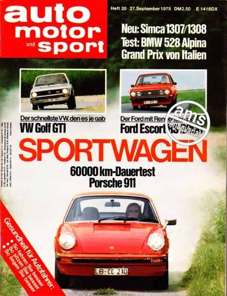 Auto Motor Sport, 27.09.1975 bis 10.10.1975