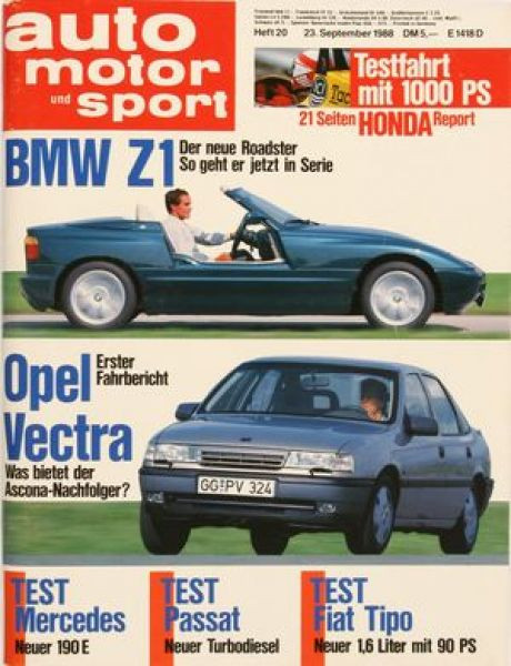 Auto Motor Sport, 23.09.1988 bis 06.10.1988