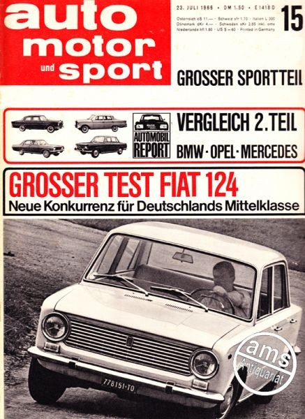 Auto Motor Sport, 23.07.1966 bis 05.08.1966