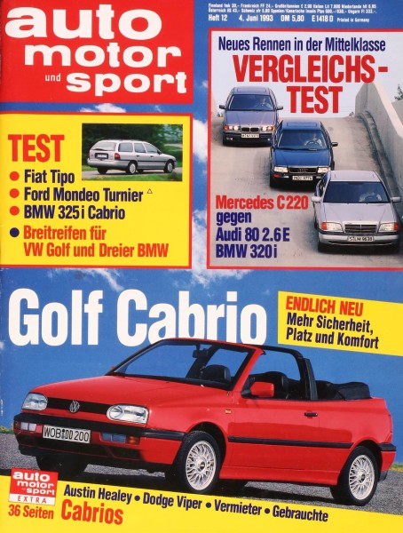 Auto Motor Sport, 04.06.1993 bis 17.06.1993