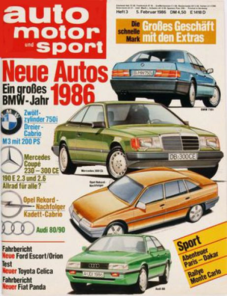 Auto Motor Sport, 05.02.1986 bis 18.02.1986