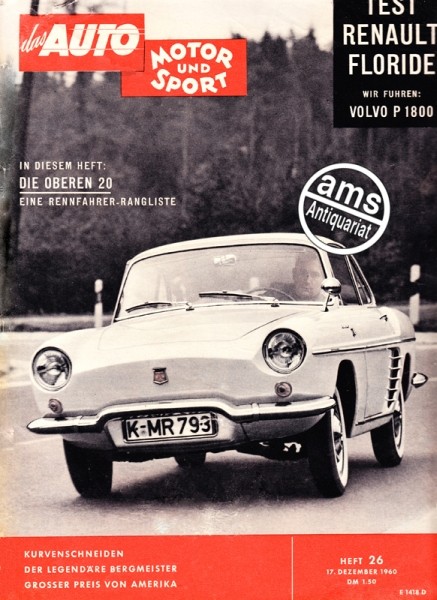 Auto Motor Sport, 17.12.1960 bis 30.12.1960