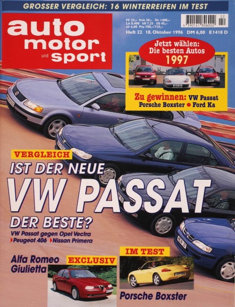 Auto Motor Sport, 18.10.1996 bis 31.10.1996