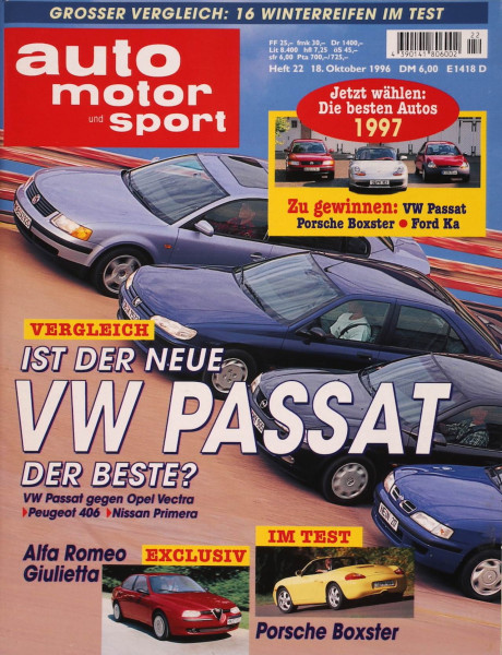 Auto Motor Sport, 18.10.1996 bis 31.10.1996