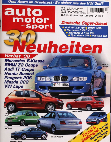 Auto Motor Sport, 17.06.1998 bis 30.06.1998