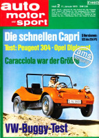 Auto Motor Sport Zeitung 1970 vom 17.1.1970 bis 30.1.1970, AMS 2/1970, Die schnellen Capri - 5 Versionen: 125 bis 250 PS; Test: Peugeot 304 und Opel...