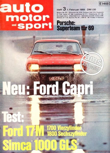 Auto Motor Sport, 01.02.1969 bis 14.02.1969