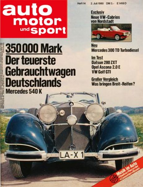 Auto Motor Sport, 02.07.1980 bis 15.07.1980