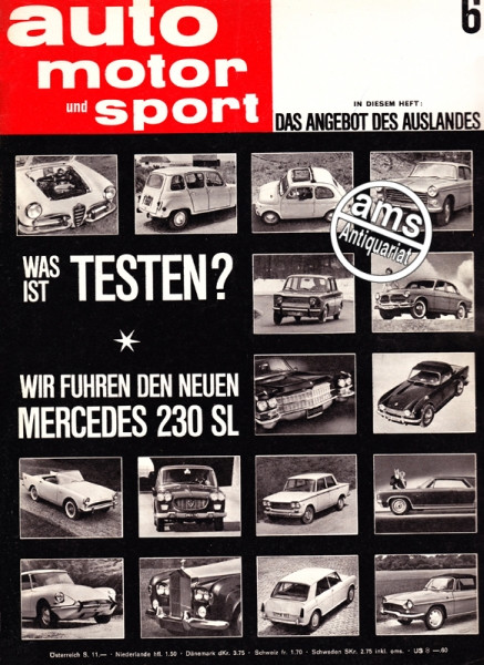 Auto Zeitung vom 23.3.1963