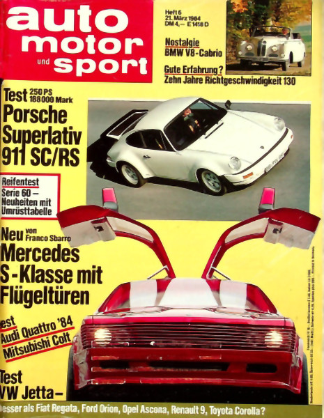 Auto Motor Sport, 21.03.1984 bis 03.04.1984