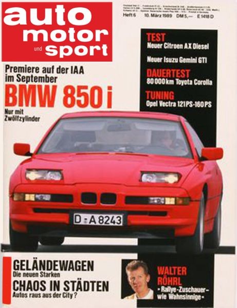 Auto Motor Sport, 10.03.1989 bis 23.03.1989