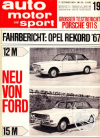 Originale Auto Motor und Sport Zeitung 1966 – Zwei-Wochen-Ausgabe vom 17.09.1966 bis 30.09.1966 mit Porsche 911S