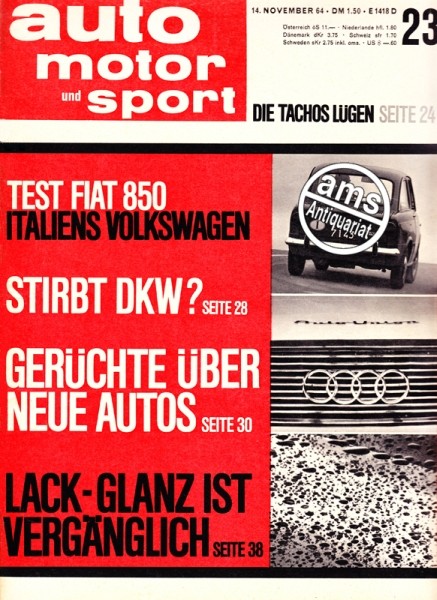 Auto Motor Sport, 14.11.1964 bis 27.11.1964